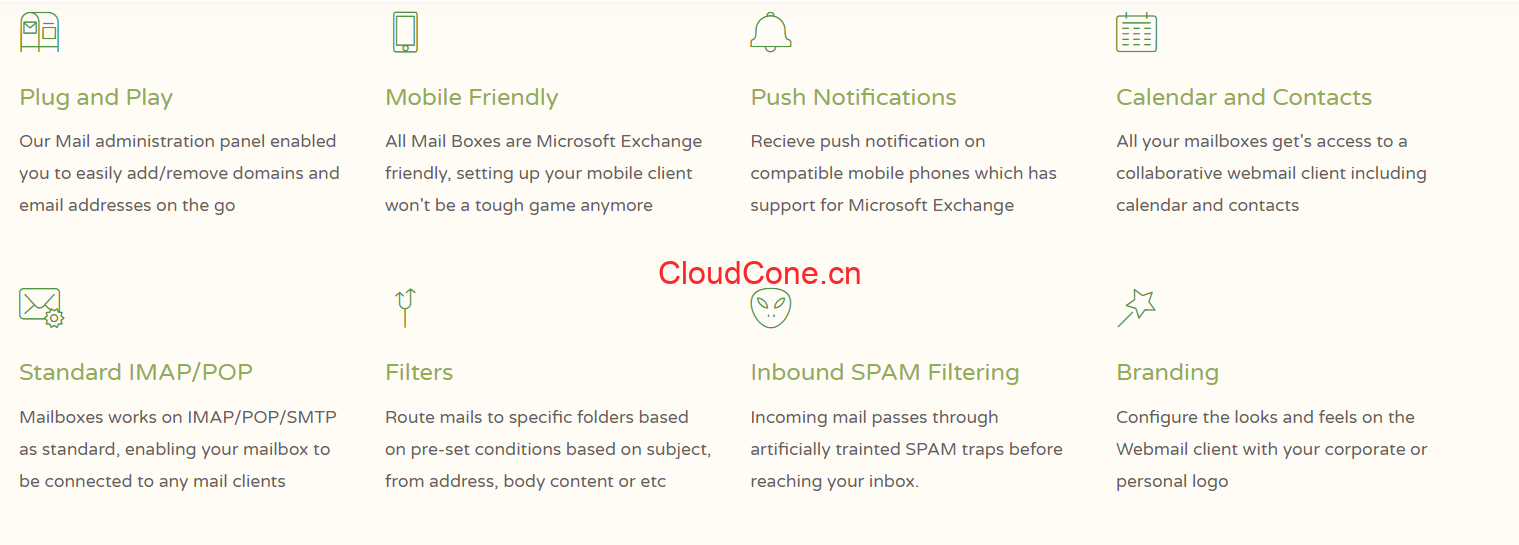 CloudCone邮件服务